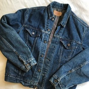 levis wool lined denim jacket 